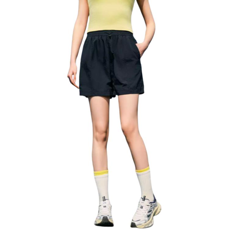 

Anta Comfortable Simple Loose Lightweight Versatile Sports Casual Shorts Women Shorts Basic-Black 962528505-4 2XL