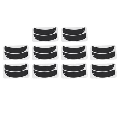 10 Pairs Eyelash Extension Under Eye Gel Pads Notch Flexible Silicone Reusable Eyelash Extension Patches