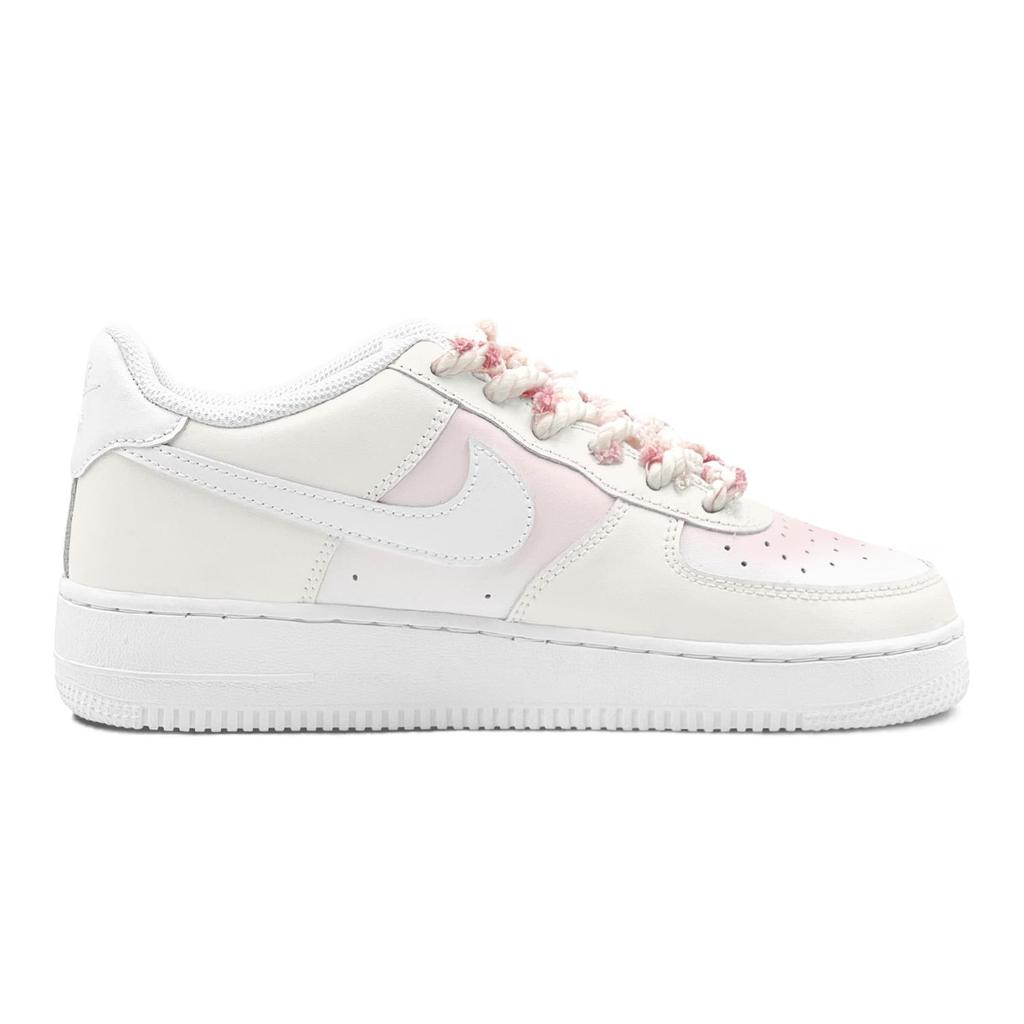 Nike Air Force 1 Air Force 1, Per Coppia, Regalo Romantico, Rosa Rosa, Stile Dolce Morbido GS Basse Scarpe da Skateboard Donna DH2920-111(TeamS3-S-BOX)