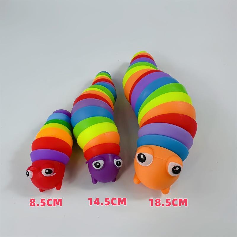 

Радужная гусеница, игрушка для снятия стресса для детей - Популярная в TikTok развивающая игрушка для снятия стресса 14.5CM