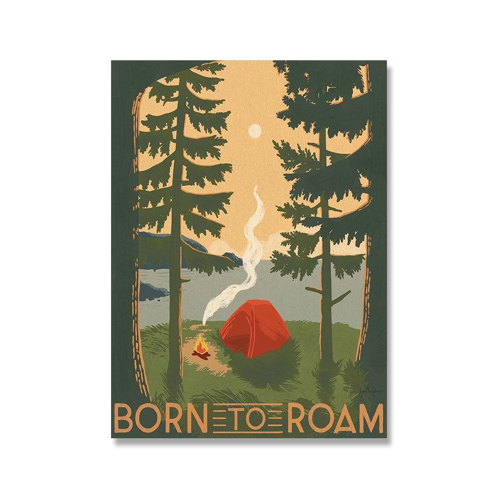 

Лесная дорога Печать Горная поездка Путешествия Плакаты Пейзаж Закат Море Стена Искусство Холст Картина Картины Для Гостиной Домашний Декор Без Рамы 21*30cm No Frame