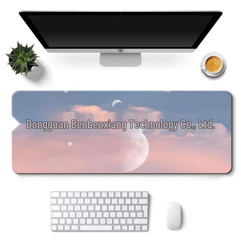 Extra Large Custom Girl's Cute Office Desk Mat - Non-Slip Landscape Style Mouse Pad