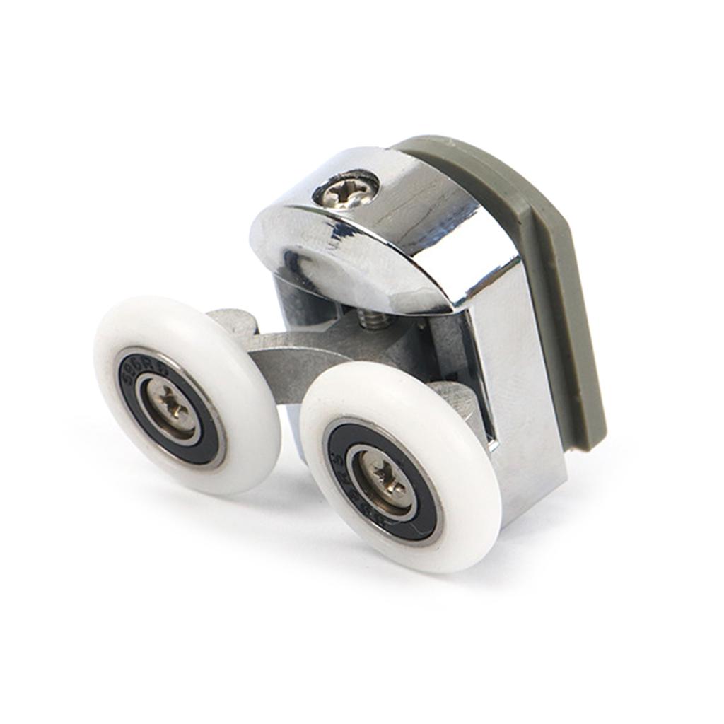 Einfache Installation Duschrollentüren Höhenverstellbare & Antikollisions-Türrollen 4 Stück/Set für Badezimmer-Glastüren