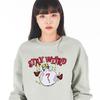 ASTRAL PROJECTION Oversized Drop Shoulder Stay Weird Sweatshirt_Mint