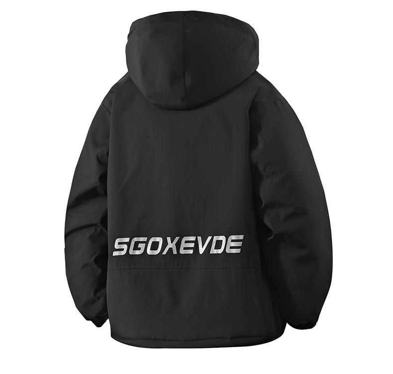 Men's Trendy Winter Parka with Fleece Lining and Thick Hood
