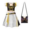 Kpop Demon Hunters Cosplay Girl Dress With Milk Silk Fabric For Summer Kids Dress Up