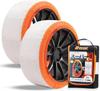 Isse Snow Patented SUPER Type 2 Fabric Tire Chain Regulation No Jacking Easy Installation for Light Vehicles [Official] Socks, Technology, Chains,