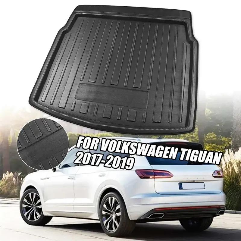 Car Interior Cargo Liner Boot Tray Rear Trunk Cover Matt Mat Floor Carpet Kick Pad For Volkswagen For VW Tiguan 2017 2018