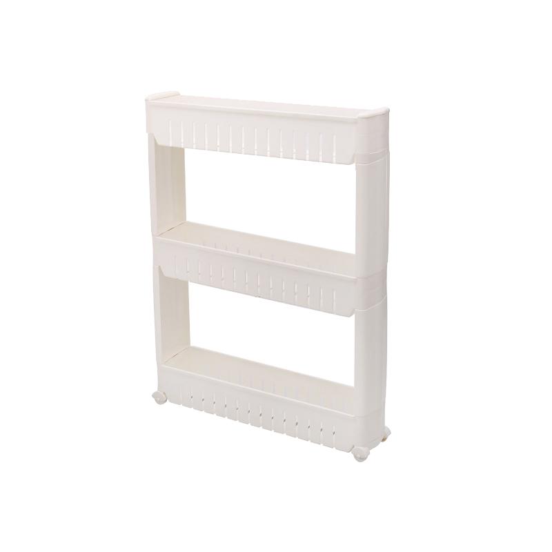 Estante de costura estrecha Estante de almacenamiento móvil multicapa con organizador de polea Estante de almacenamiento para oficina, baño, cocina