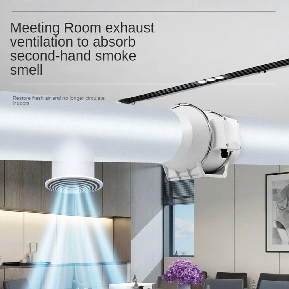 1Pcs Silent Industrial Exhaust Fans 4/6inch Air Clean Ventilator  Bathroom Kitchen Toilet Wall