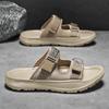 Fashion CYYTL Mens Slippers Summer Casual Shoes Outdoor Beach Sandals Walking Slides Comfort Luxury Designer Leather Lightweight Fashion