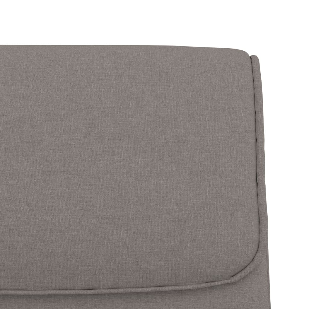 Taupe Fabric Bench 100 x 64 x 80 cm
