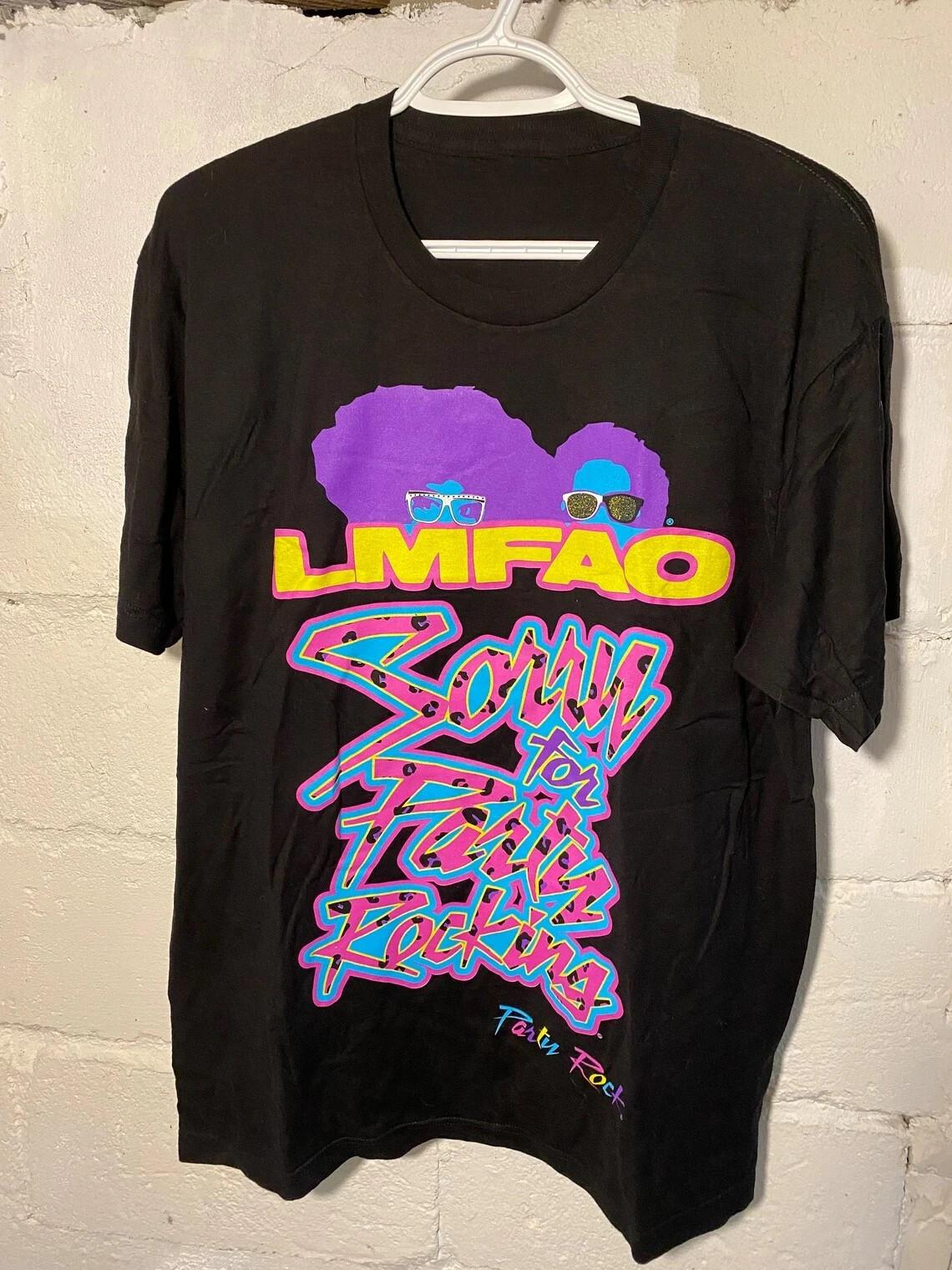 

LMFAO Sorry for Party Rocking Tour Футболка Топи футболки Чоловіча Жіноча Повний розмір S-4XL M