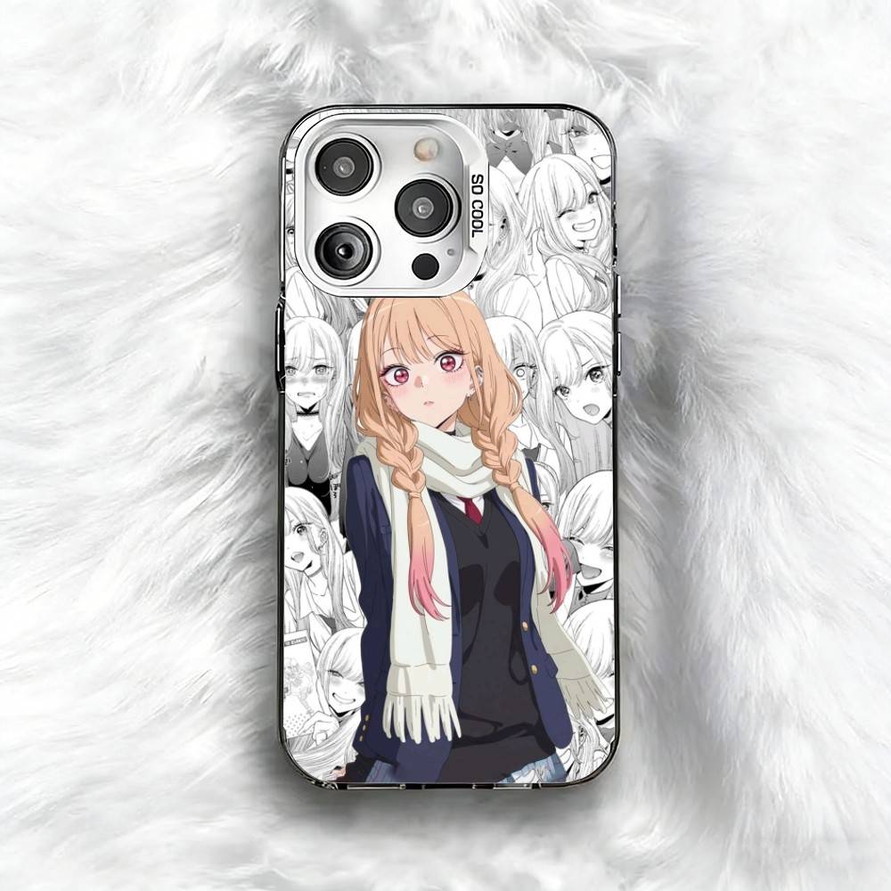 

Моя D-Dress-Up D-Darling Чохол для телефону iPhone 16 17 15 14 12 13 Pro Max Чорний Колір Ударостійкий Чохол iPhone16e