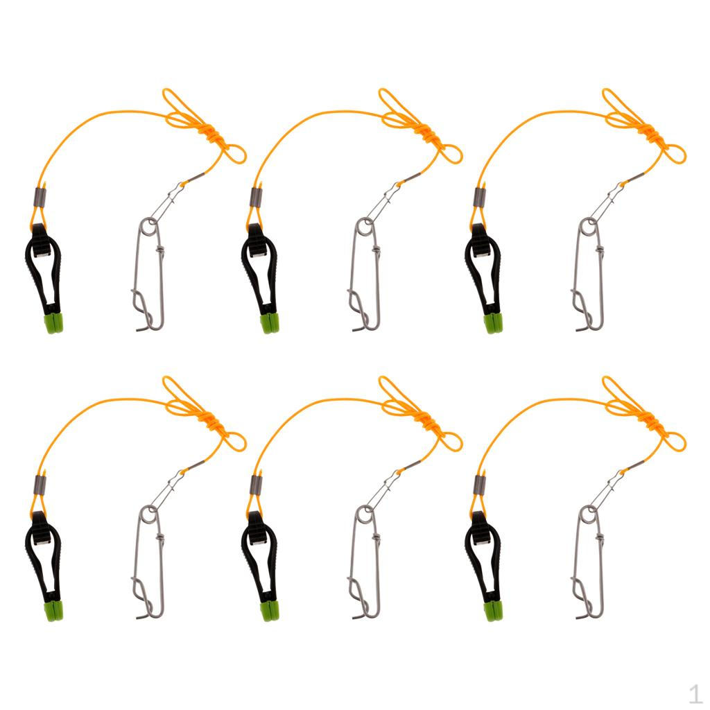 

6X Мощная клипса с быстрым сбросом с поводком для