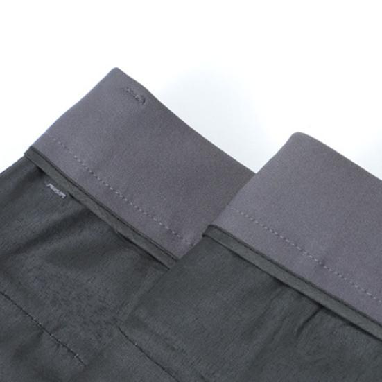 

Men Suit Pants Solid Color High Waist Thick Formal Male Trousers for Work Winter 33 сірий