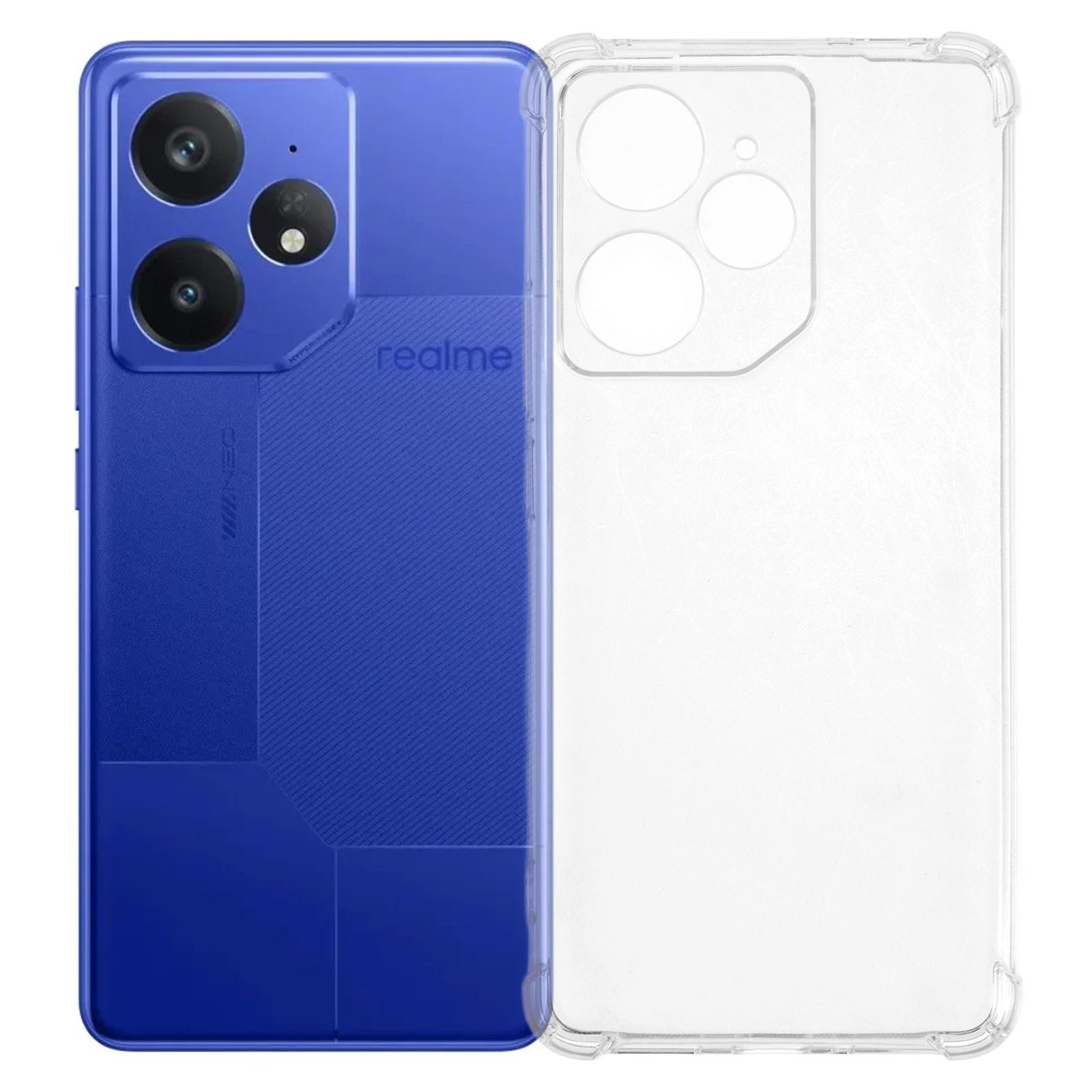 

Для чохла для телефону Realme Neo7 5G Посилений чотирикутник Захист від падінь Прозорий чохол з ТПУ Type A