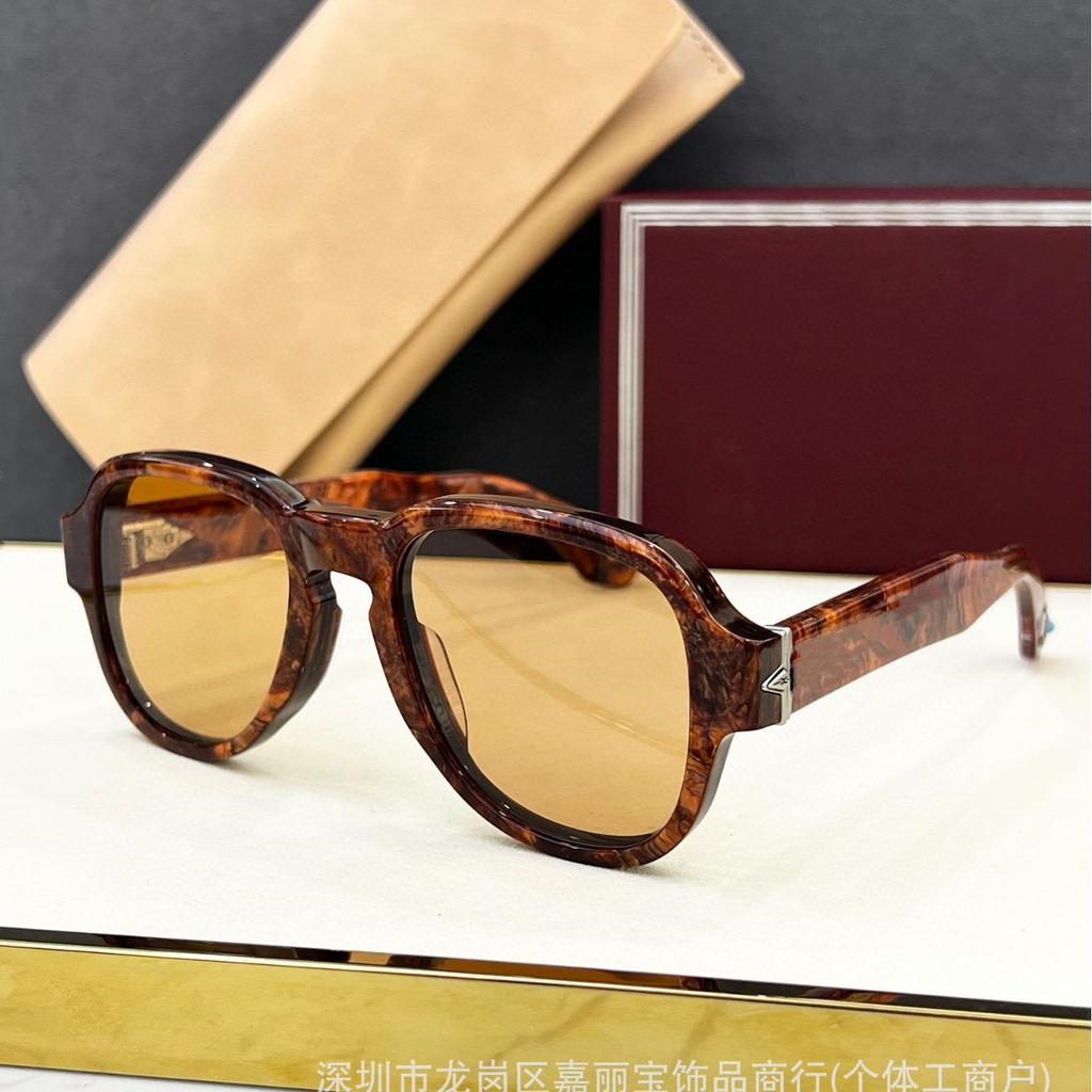 JACQ JMM High-End Retro Turquoise Frog Mirror Zonnebril van REDCLOUD