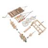 8pcs Parrot Chewing Toy Shredding Foraging Toys Climbing Ladder Cage Toys for Medium Small Size