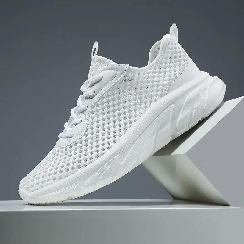 Fashion Low-Top Quick-Drying Running Man Casual Sneaker Light Lightweight Gym Athletic Simple Korean Comfortable Sports Shoes for Men