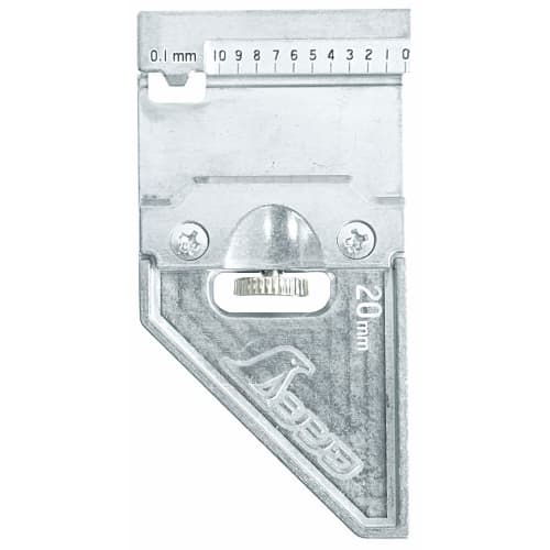 

Shinwa Sokutei Carpenter Ruler Stopper, Metal, for Thick and Wide Measures, 12484