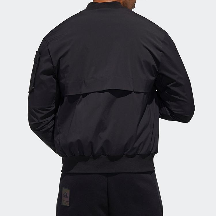 Adidas Jackets Men's Black Stand Collar Moderate GF4030