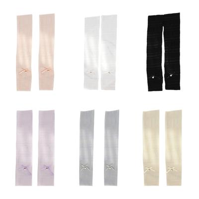 Removable Long Sleeve Gloves Bride Wedding Arm Cover Decorate Mesh Ruffle Sleeve