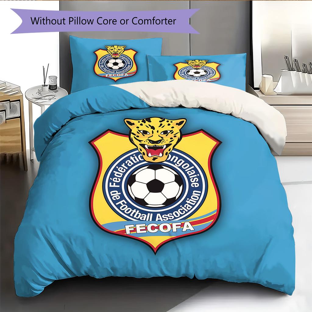 Les Léopards Pattern Bedding Quilt Set Home Decoration Gift (1 * duvet cover + 2 * pillowcase without core)