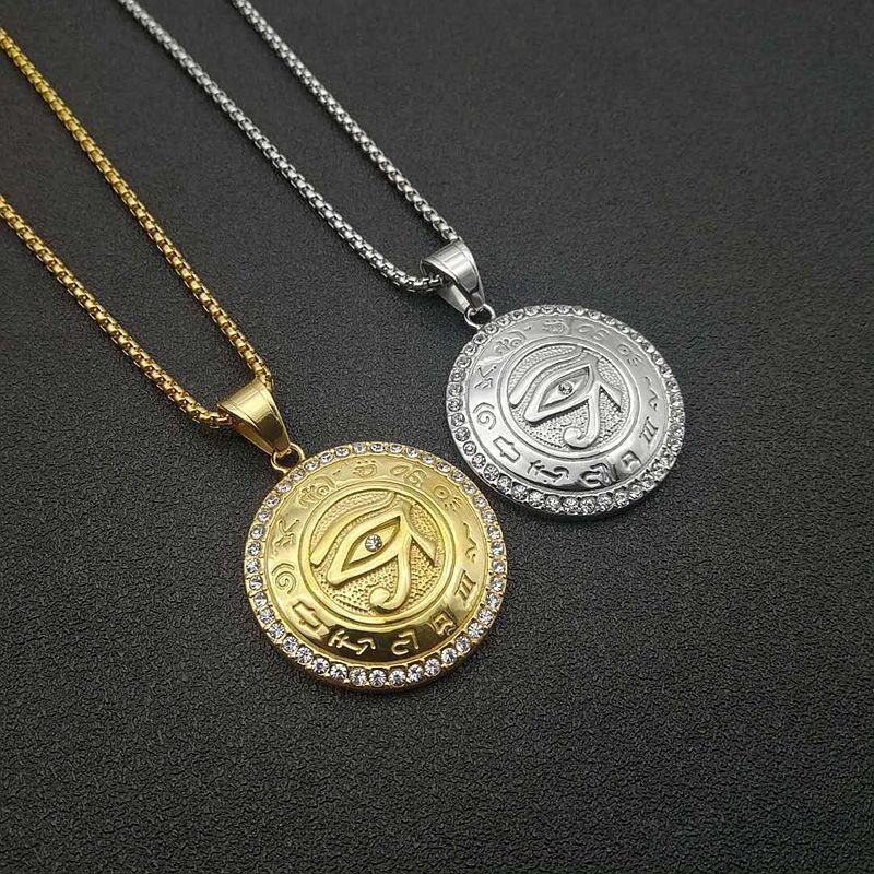 

New European and American Fashion Exaggerated and Domineering Punk Alloy Eye Pendant