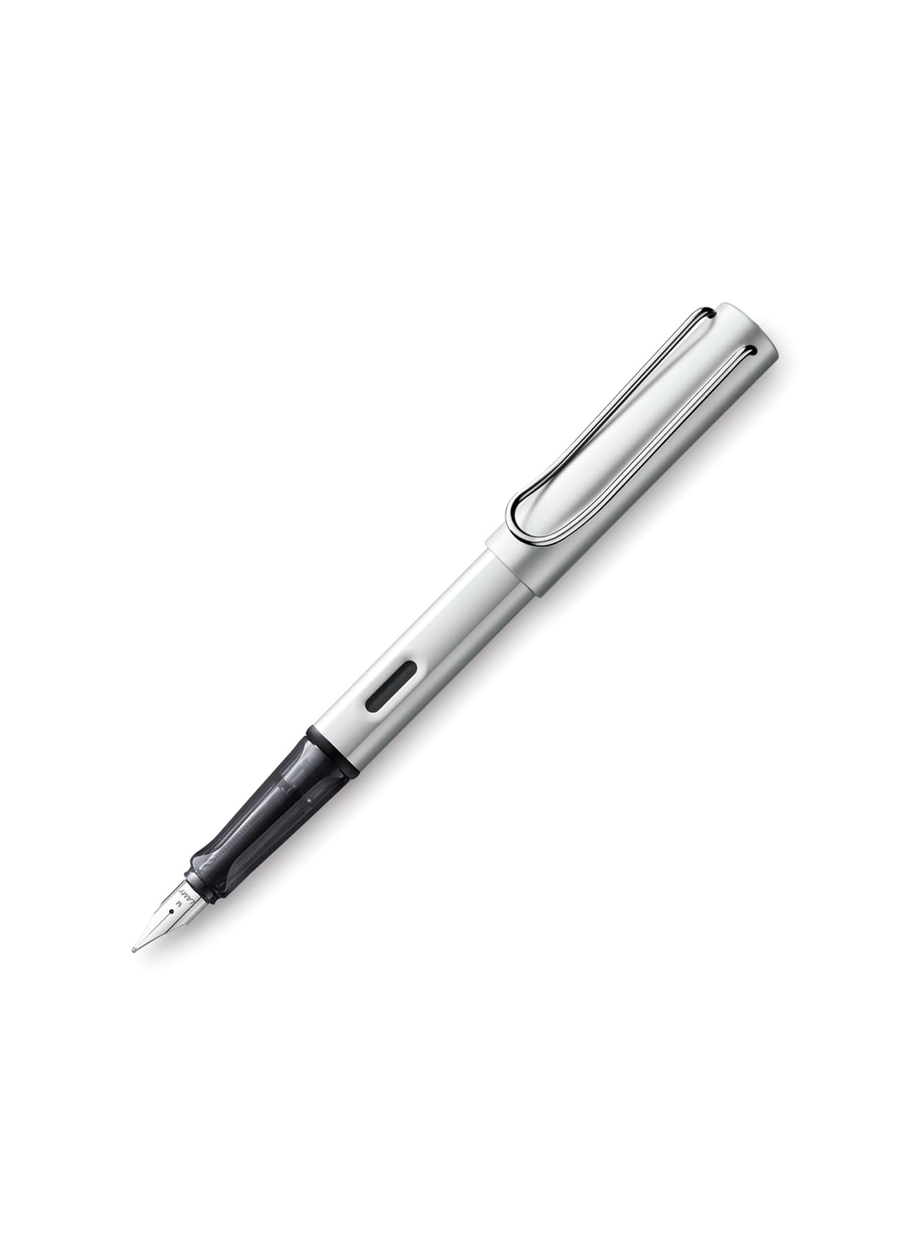 LAMY Alster Белый Серебристый Перьевая Ручка Средний Размер Ограниченный Официально Импортированная Ручка, Перо, L25WS-M, Издание,