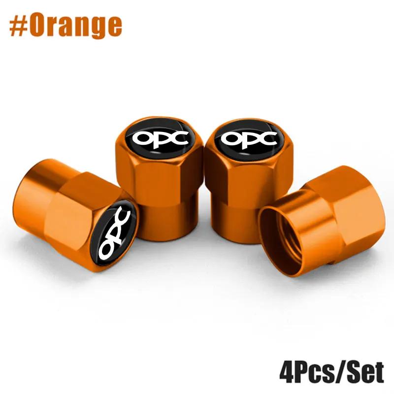 4Pcs/Set Car Wheel Tire Valve Caps Metal Stem Cover For Opel OPC H G J Corsa Insignia Astra Antara Zafira Mokka Regal Astra