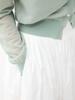 Antome Ruffle Flare Skirt (White)