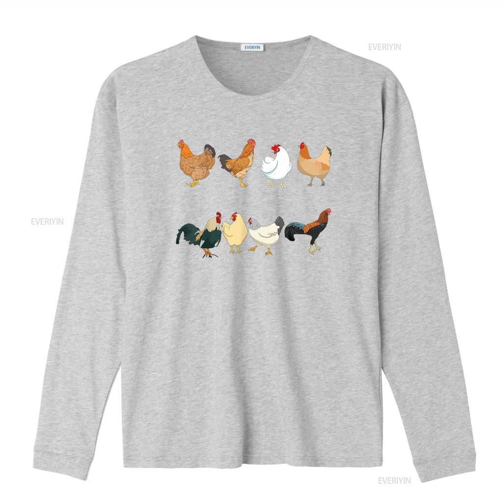 T-shirt Poulets Amateurs de Poulets Propriétaires Éleveurs s vintage Lavé mode Haut Pour le Quotidien Élégant homme Confortable