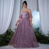 Purple Plus Size Evening Gown for Women: Ideal for Ceremonies, Birthdays, and Art Exams