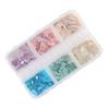 Friendly Rainbows Shell Nail Decoration 6 Multicolor Options Waterproof Manicure Embellishments For Home Salon DIY Enthusiasts