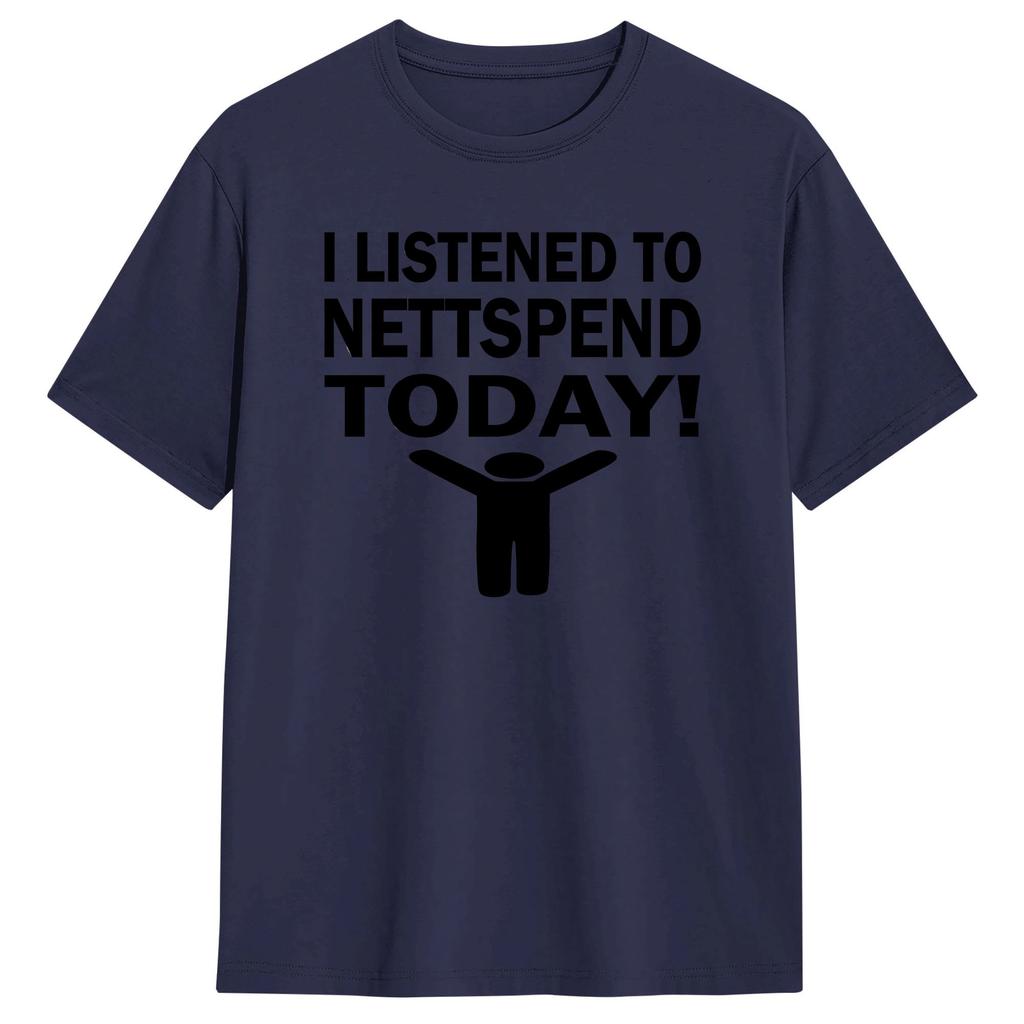 I Listened To Nettspend Today Men T Shirts Vintage Tees Short Sleeve O Neck TShirt 100 Cotton Plus Size Clothing