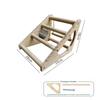 Chick Perch Wooden Roosting Bar Vertical Stand Coop Training Toy Bird Cage Parrot Enrichment for Chickens and Small Birds