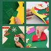 DIY Filz-Weihnachtsbaum-Set mit Schmuck Weihnachten Feiertagsdekoration Weihnachtsmann Geschenk Neujahr Tür Wandbehang Dekoration