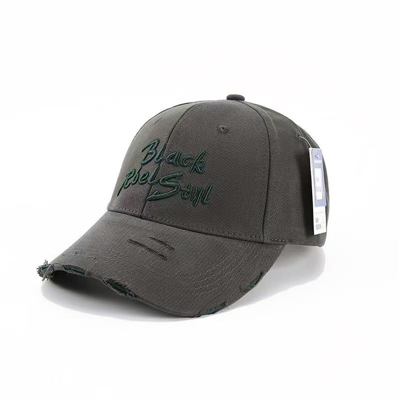 Spring And Autumn Classic Simple Baseball Cap Embroidered Alphabet Cap Casual Versatile Outdoor Casual Sunscreen Visor серый