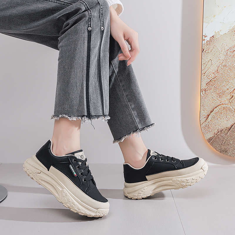 Fashion Tennis Sole Height Up Boot Due To Black Mary Jane Tennis Shoes Womans Sneakers Woman Original Brands Sports Obuv Luxe