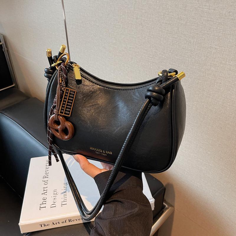 Nischen-Taschen Damen Herbst und Winter vielseitige lässige Schulter-Umhängetasche ins Kissen-Tasche