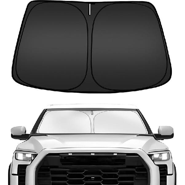 ARISMOTOR Windshield Sun Shade For GMC Sierra 1500 2500 3500 (SLT AT4 Denali) -2025 2026,  Fit Foldable Front Window Sunshade Sun Visor Protector,