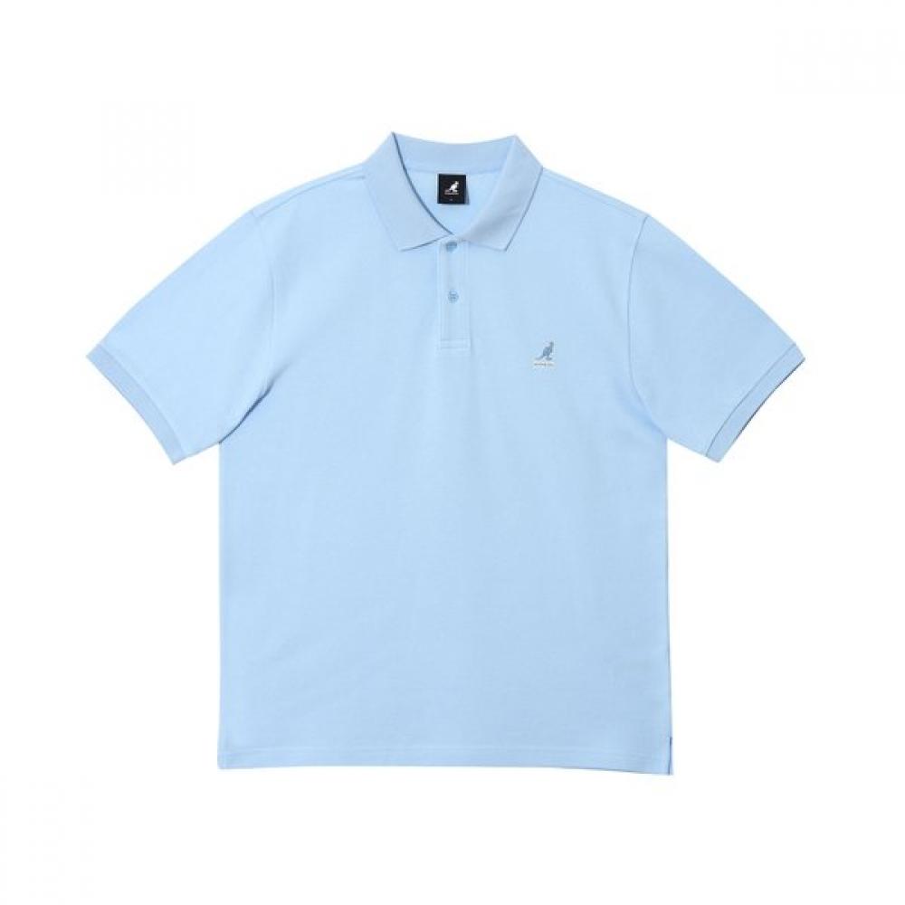 Kangol Essential Pique Shirt Light Blue 1727 SS