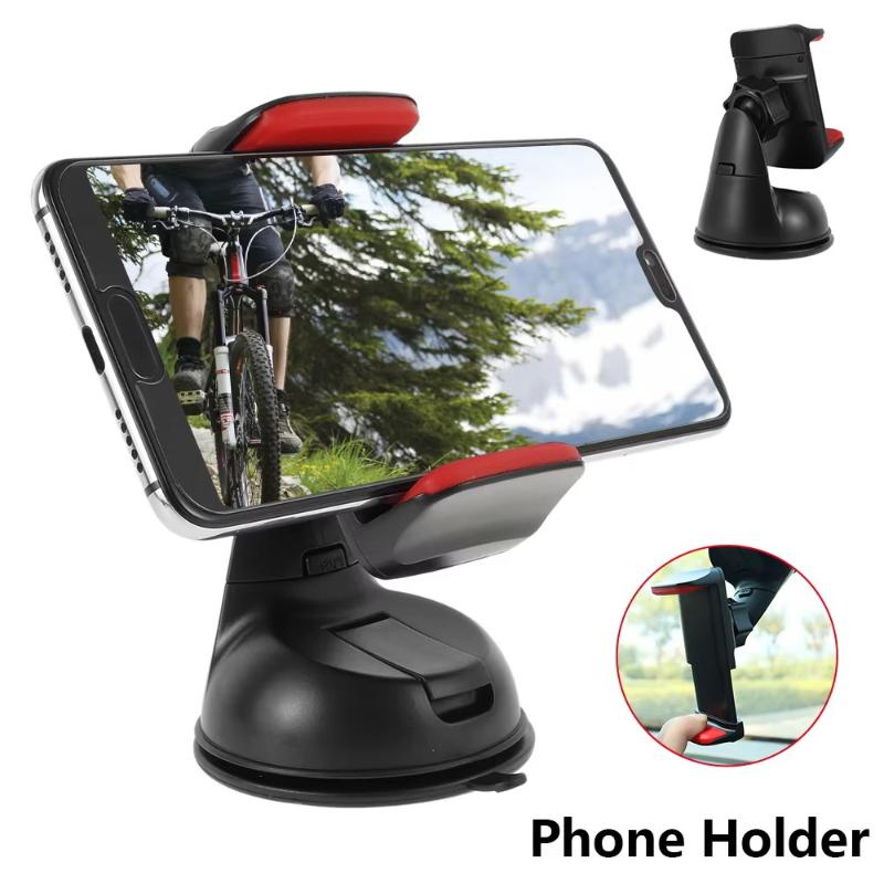 Phone Holder For Car 360° Widest View Flexible Long Arm Universal Handsfree Dashboard Suction Type Windshield Holder Phone Mount