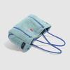 2024 New Fluffy Bag Casual Versatile Cute Large Capacity Tote Bag Student Class Handheld Plush Shoulder Bag