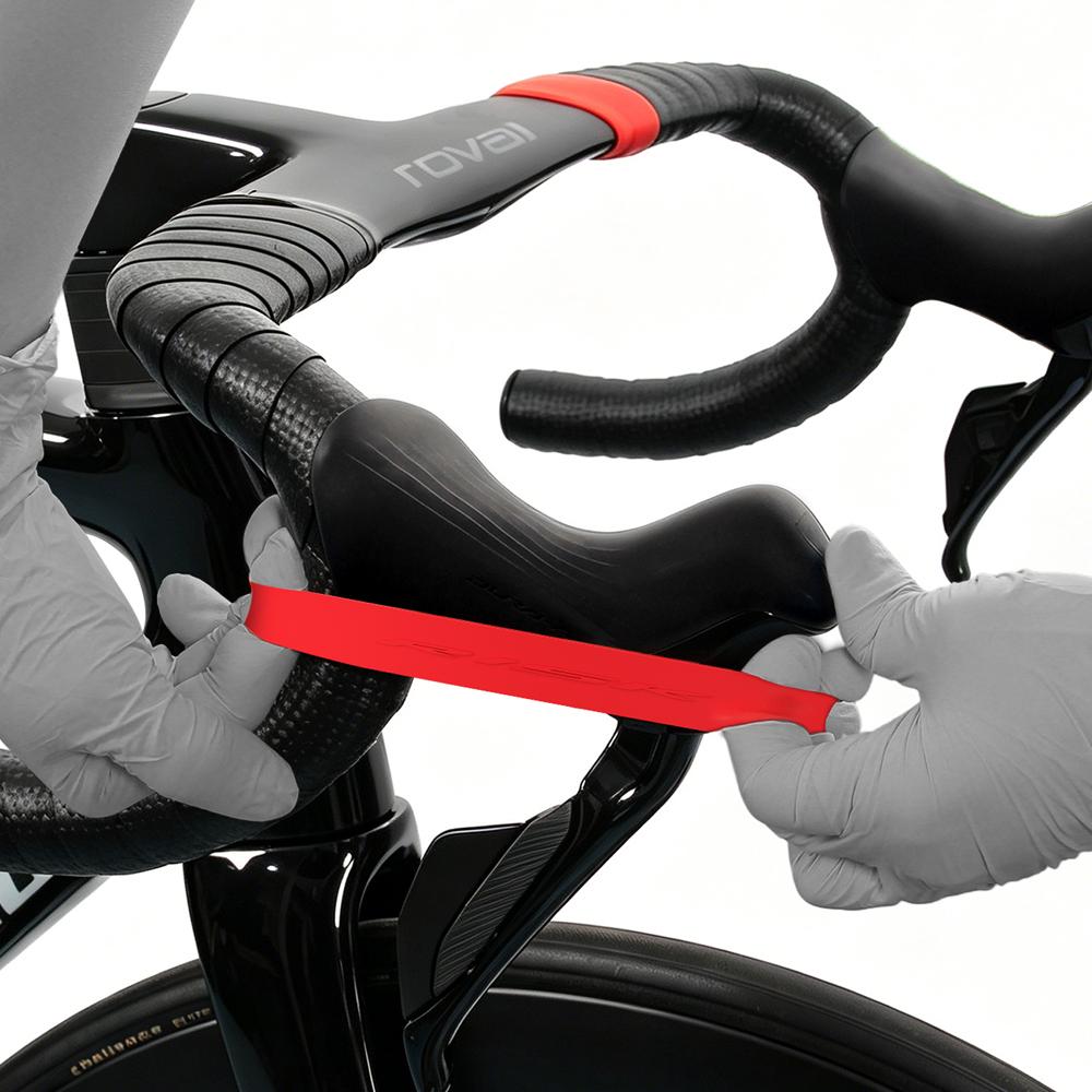 RISK Bicycle Handlebar Tape Fixing Rings Silicone Anti Slip High Elastic Rubber Sleeve Road Mountain Bike Handlebar Installation