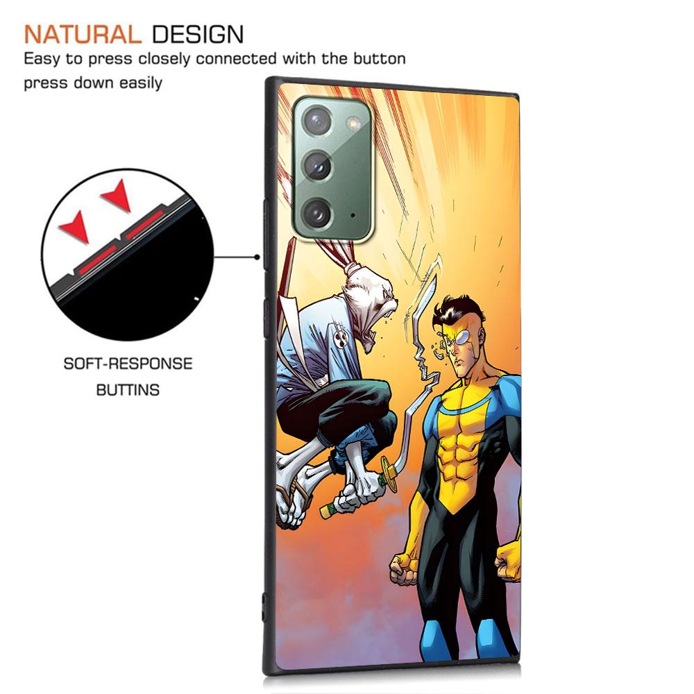 Invincible Comic Case for Samsung Galaxy Note 20 Ultra 8 10 Lite 9 TPU Phone Cover Note 10 Plus Black Soft Shell Funda Capa