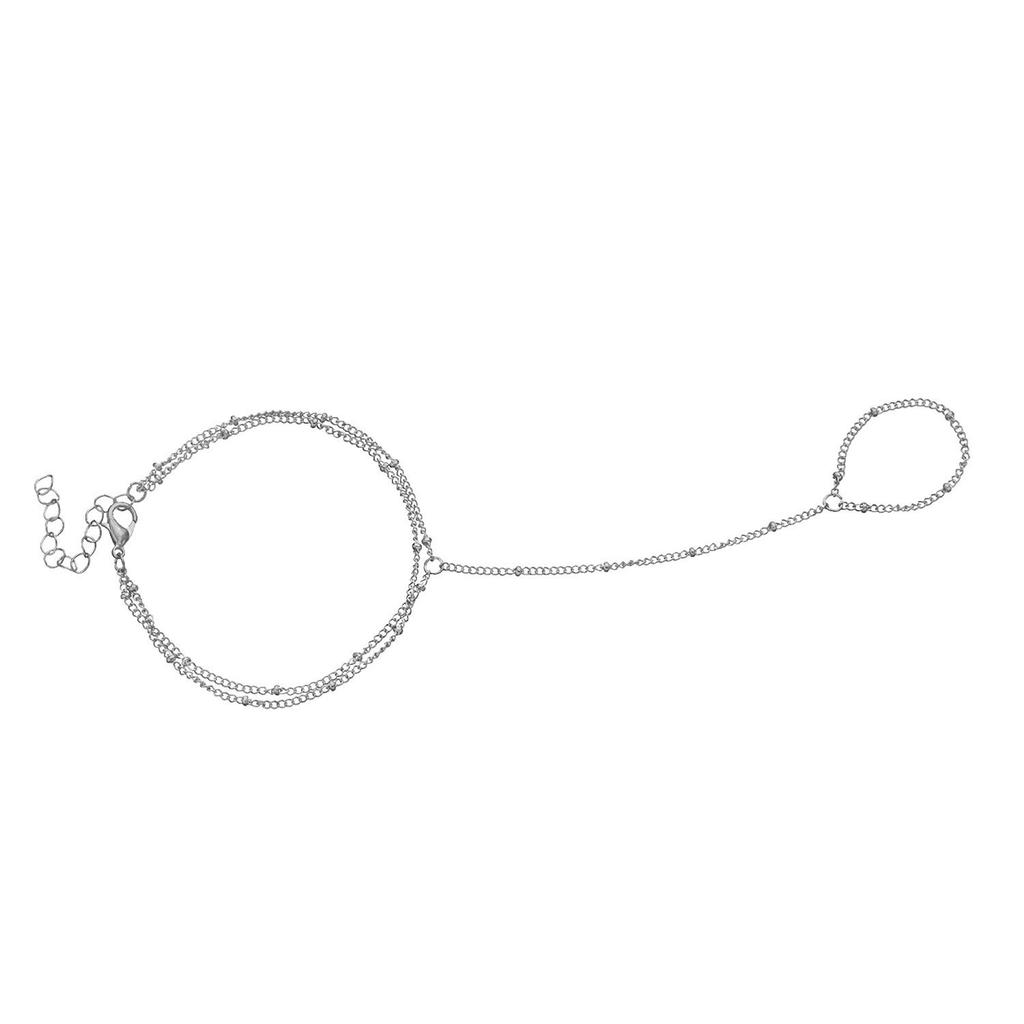 Simple and stylish multi-layer bead chain with toe bracelet for women, simple hot-selling personalized jewelry