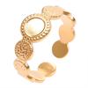 6pcs/lot Gold Plated Stainless Steel Base Rings Settings DIY Blank Knuckle Rings for Women Jewelry Charms Never Fade Wholesale