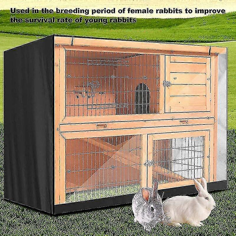 Dust Proof Rabbit Hutch Cover, Betterlife Easy Assemble Diy Pet Hutch Cover Moistureproof Double Layer Rabbit Envelope Roommates1 Pcsblack Christmas